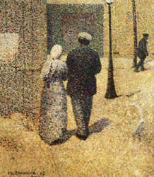 Charles Angrand Couple in the Street Germany oil painting art